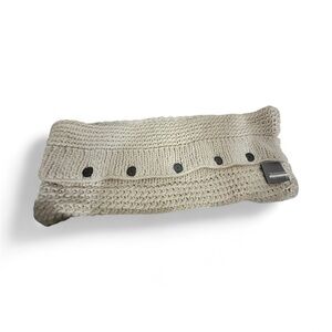 Cream Lutz&Patmos for WEST ELM Knitted lumbar pillow cover NWT